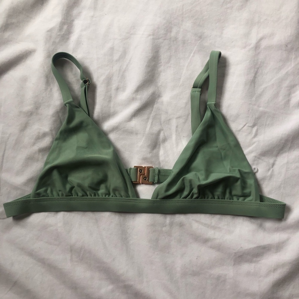 Green bikini top